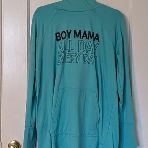 NWOT: L LuLaRoe 'Boy Mama' Turquoise Amber